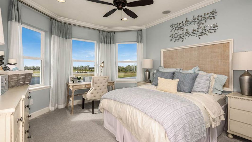 Representative furnished interior of a home built from the Barbados by Taylor Morrison in Central Park, Port St. Lucie (Image 28).