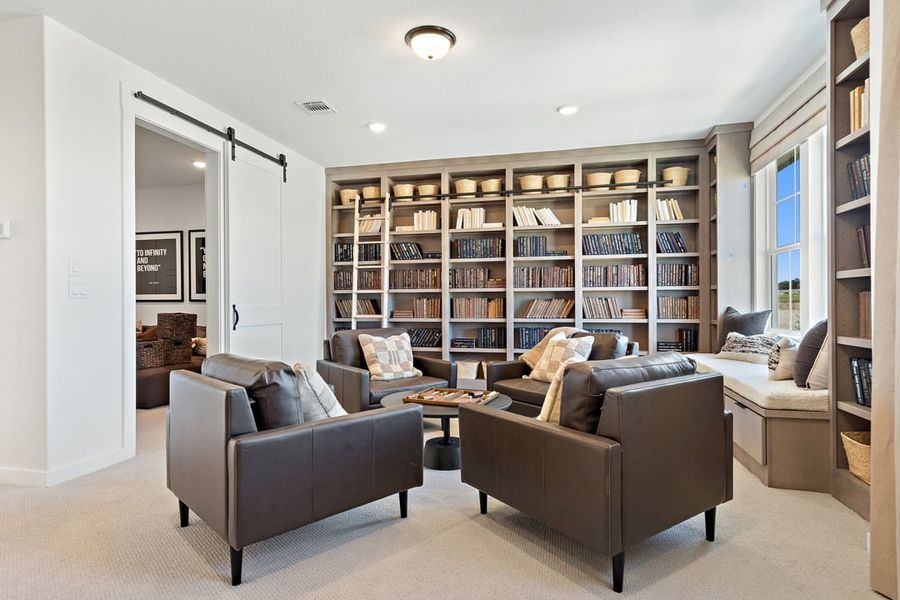 Furnished interior view inside a new home in Park Collection at Heritage, Dripping Springs (Image 23). Furnished interior view inside a new home in Park Collection at Heritage, Dripping Springs (Image 23).