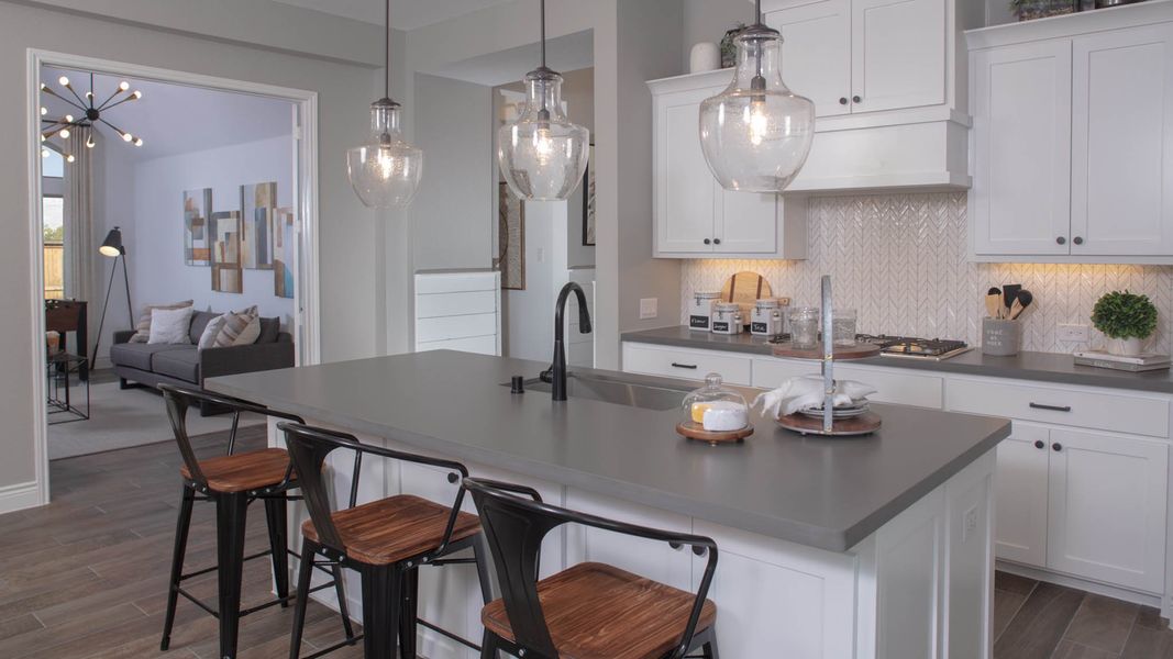 Furnished interior view inside a new home in Meadows of Mill Creek, Seguin (Image 38).