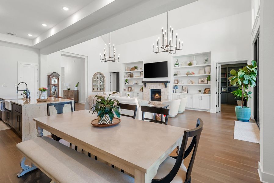 Furnished interior view inside a new home in Santa Rita Ranch, Liberty Hill (Image 29). Furnished interior view inside a new home in Santa Rita Ranch, Liberty Hill (Image 29).