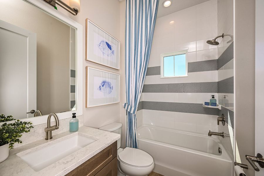 Representative furnished interior of a home built from the Key West II by Homes by WestBay in Crosswind Ranch, Parrish (Image 24).