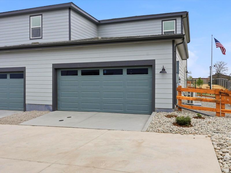 Exterior details and patio area of a home in York Station, Thornton (Image 2). Exterior details and patio area of a home in York Station, Thornton (Image 2).