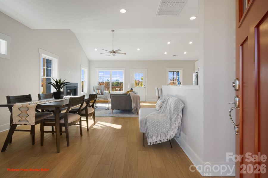 Furnished interior view inside a new home in , Weaverville (Image 5).