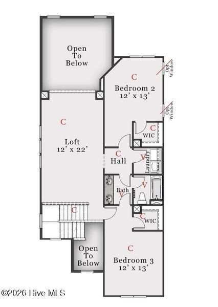2D floor plan layout of this home in Fords Reach, Bolivia, NC (Image 5).