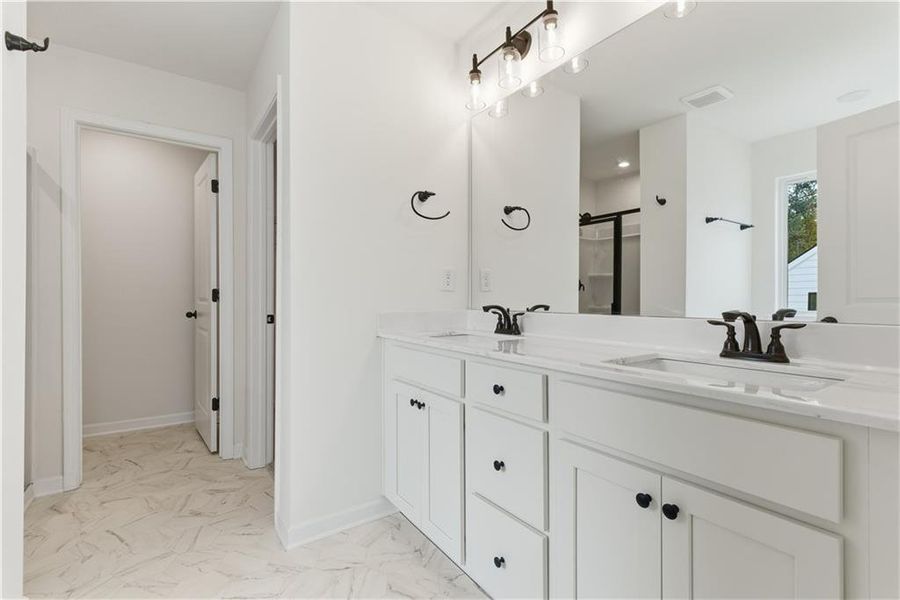 Furnished interior view inside a new home in The Overlook at Factory Shoals, Mableton (Image 6).