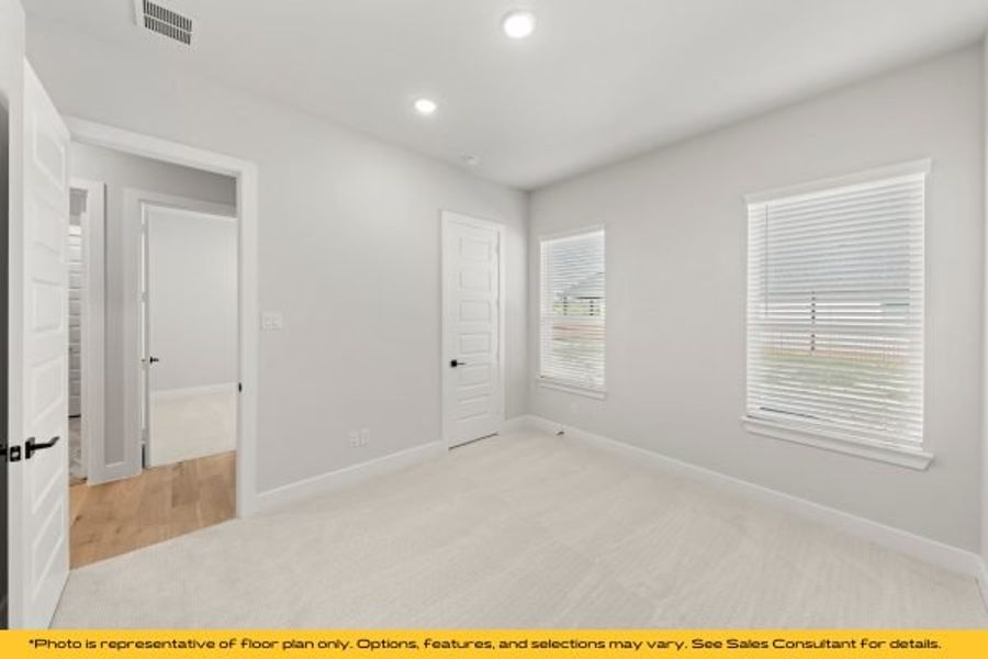 Representative unfurnished interior of a home built from the The Catalina by Stonefield Homes in The Highlands, Rockwall (Image 118).
