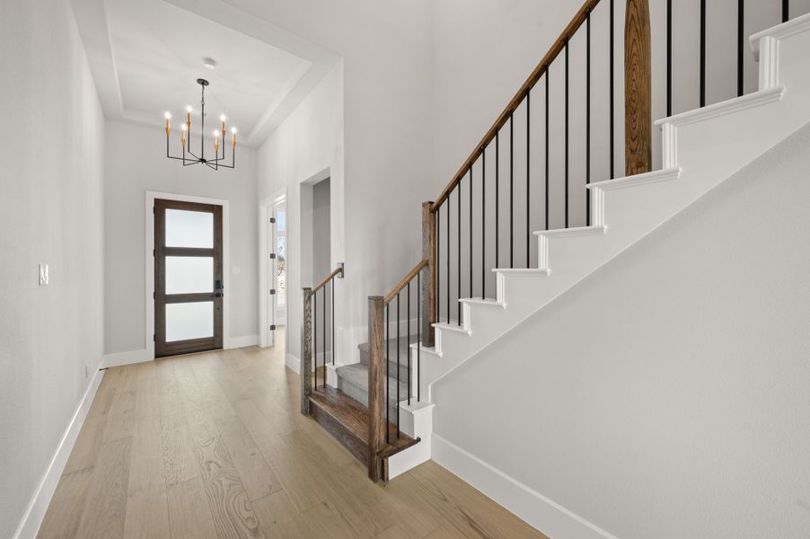 Representative unfurnished interior of a home built from the Aspen by Stonefield Homes in Rio Vista at Kelly Ranch, Aledo (Image 15).