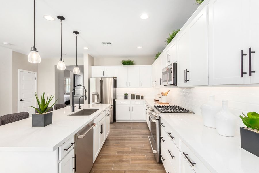 Representative furnished interior of a home built from the 40R3 by Taylor Morrison in Rancho Mercado, Surprise (Image 14).