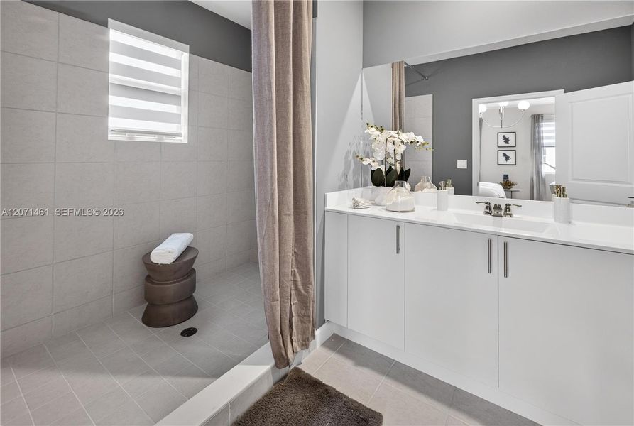 Furnished interior view inside a new home in Acacia Groves, Miami (Image 18).