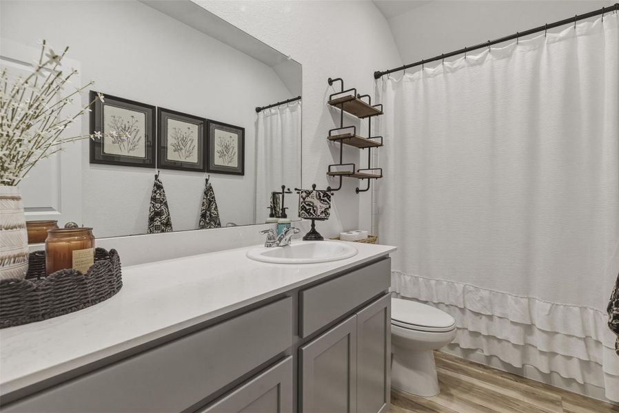 Furnished interior view inside a new home in Samara, League City (Image 30).
