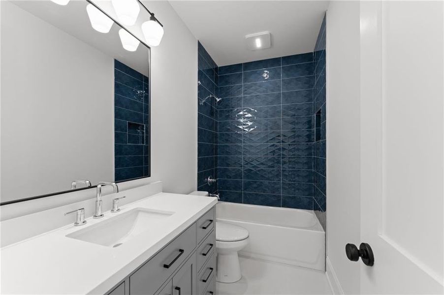 Furnished interior view inside a new home in , Dawsonville (Image 9).