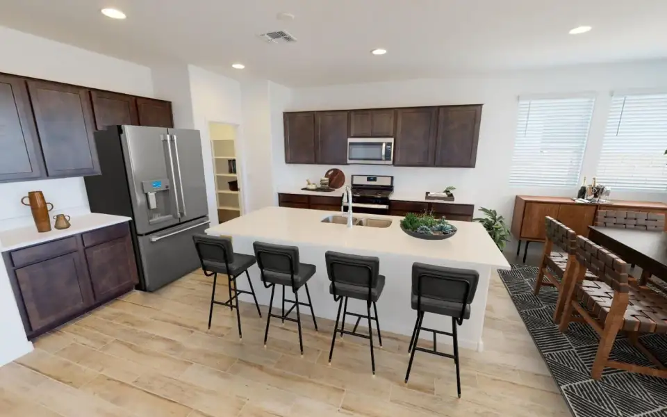 Furnished interior view inside a new home in Blossom Rock, Apache Junction (Image 3). Furnished interior view inside a new home in Blossom Rock, Apache Junction (Image 3).