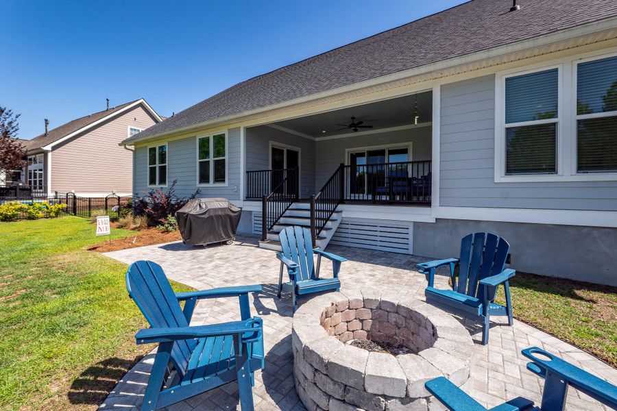Exterior details and patio area of a home in , Charleston (Image 29).
