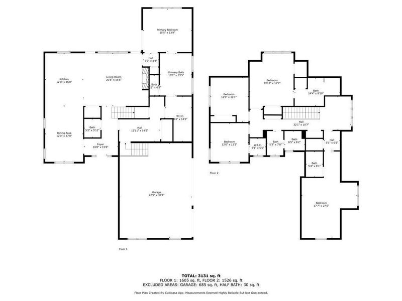 2D floor plan layout of this home in , White, GA (Image 5).