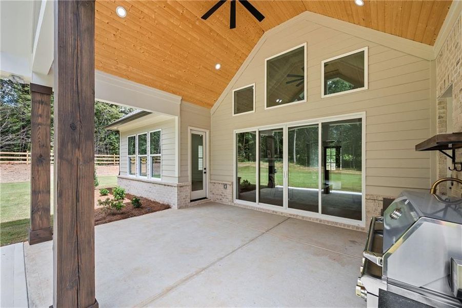 Exterior details and patio area of a home in , Loganville (Image 38). Exterior details and patio area of a home in , Loganville (Image 38).