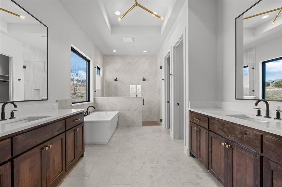 Furnished interior view inside a new home in Eagles Bluff, Hudson Oaks (Image 19).