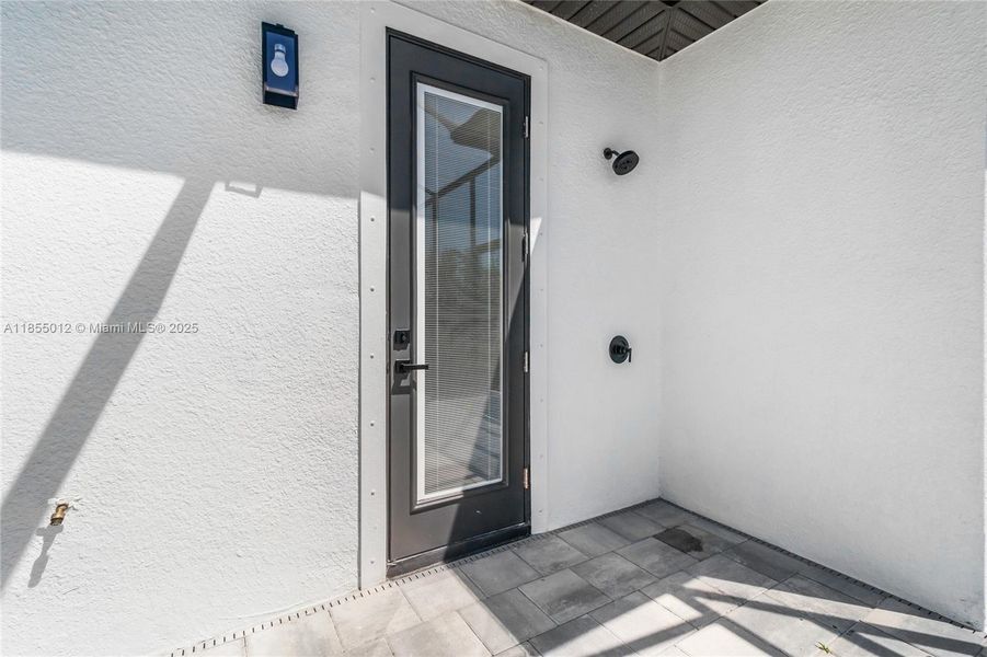 Bathroom Access from Pool with an Outdoor Shower