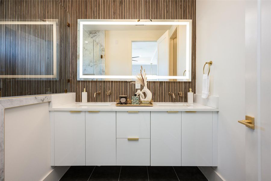 Furnished interior view inside a new home in , Stafford (Image 35).