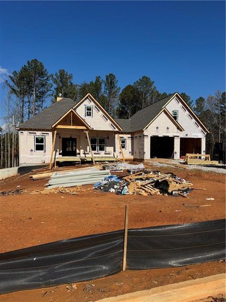 In-progress construction of a new home in , Rockmart, GA (Image 26).