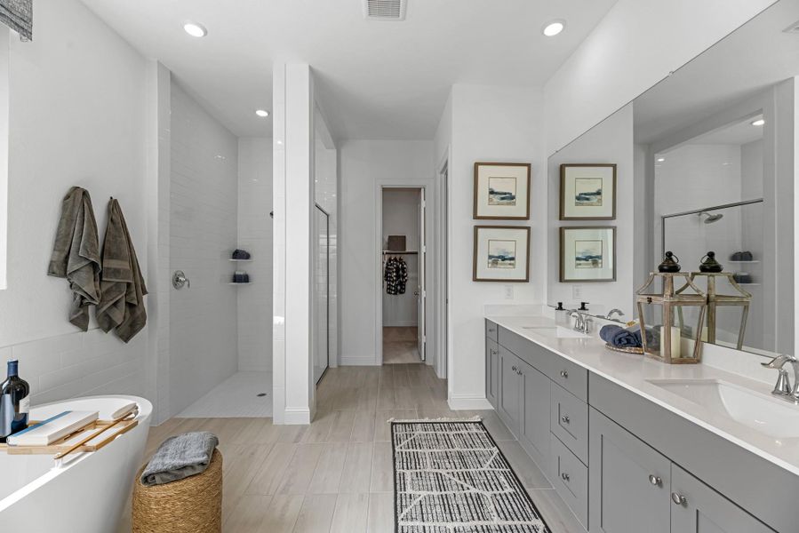 Furnished interior view inside a new home in , League City (Image 13).