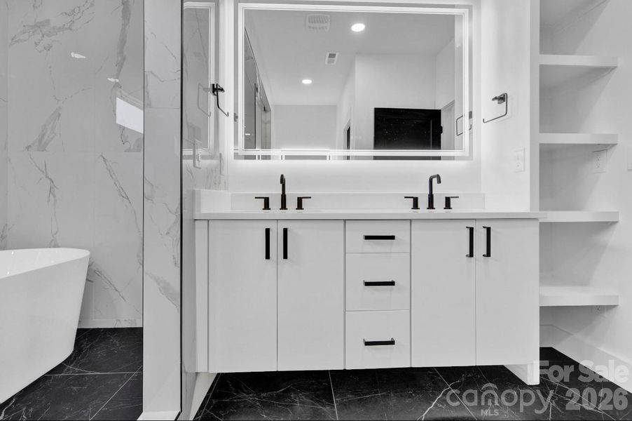 Furnished interior view inside a new home in , Weddington (Image 6).