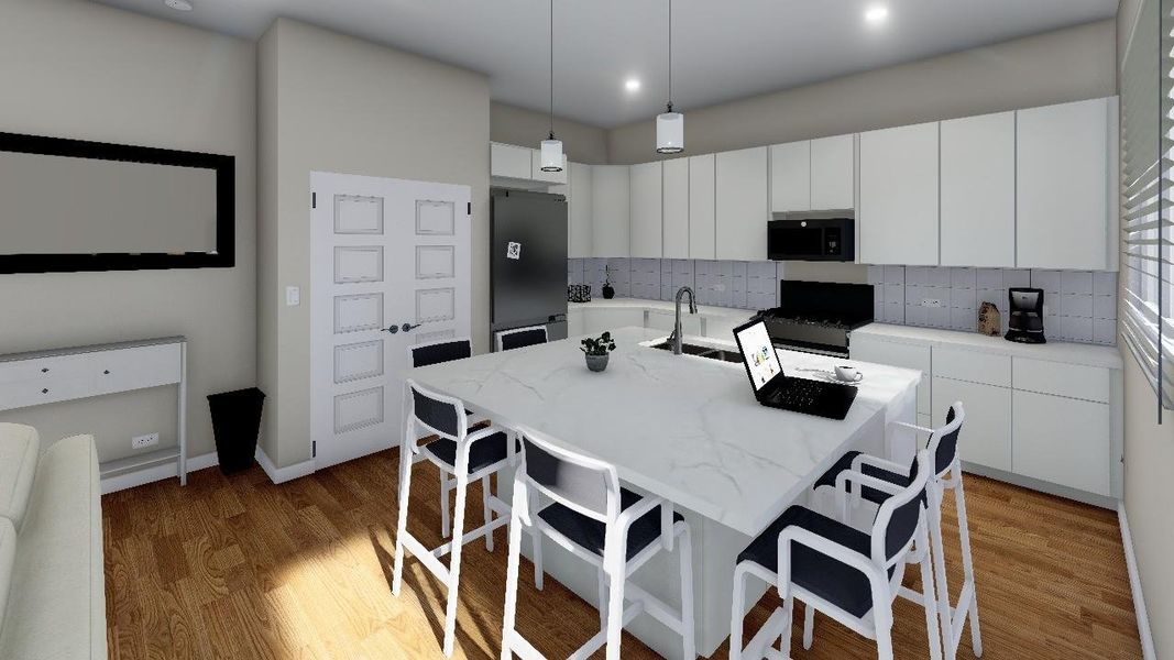 Furnished interior view inside a new home in , Houston (Image 7).