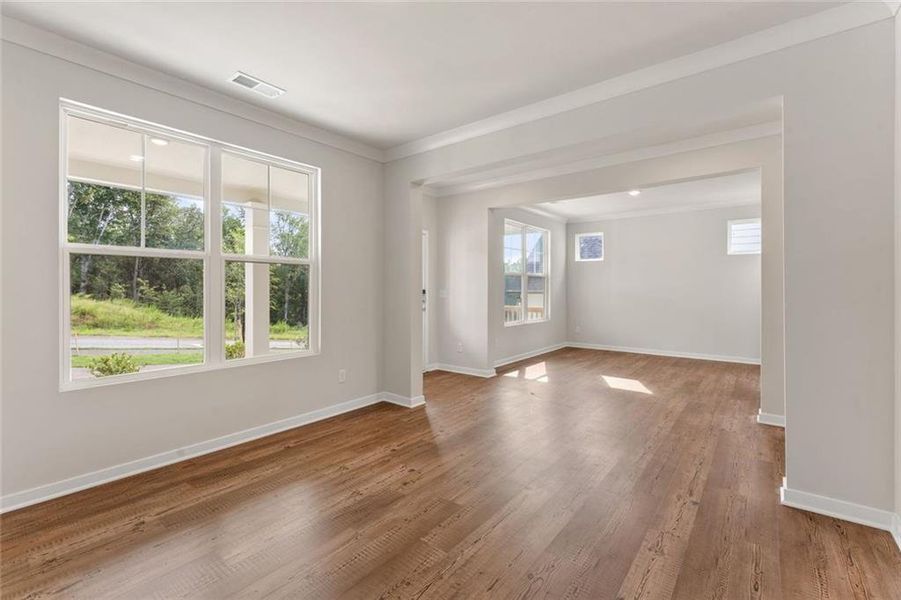 Spacious, unfurnished interior of a new home in The Estates at Gainesville Township, Gainesville (Image 25). Spacious, unfurnished interior of a new home in The Estates at Gainesville Township, Gainesville (Image 25).