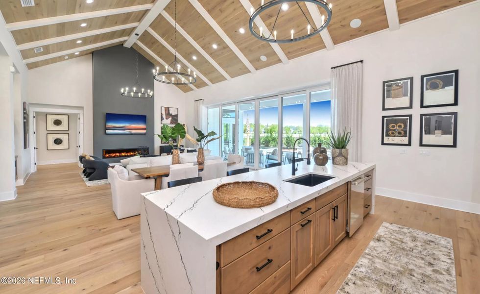 Furnished interior view inside a new home in , Fernandina Beach (Image 19).