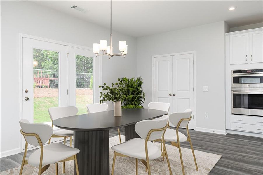 Furnished interior view inside a new home in Annsbury Park, Lilburn (Image 11).