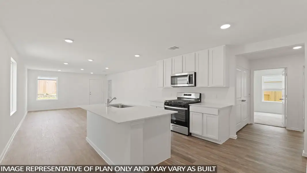 Furnished interior view inside a new home in Porters Mill, New Caney (Image 4).
