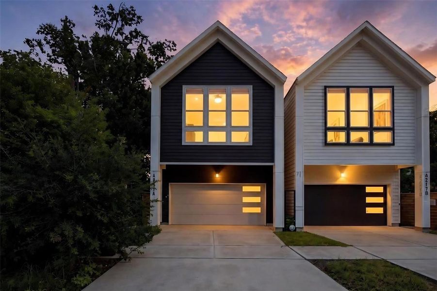 Front exterior of a new home in , Houston, TX, highlighting curb appeal (Image 1). Front exterior of a new home in , Houston, TX, highlighting curb appeal (Image 1).