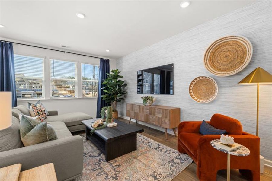 Furnished interior view inside a new home in Towns at Ivy Creek, Buford (Image 10).