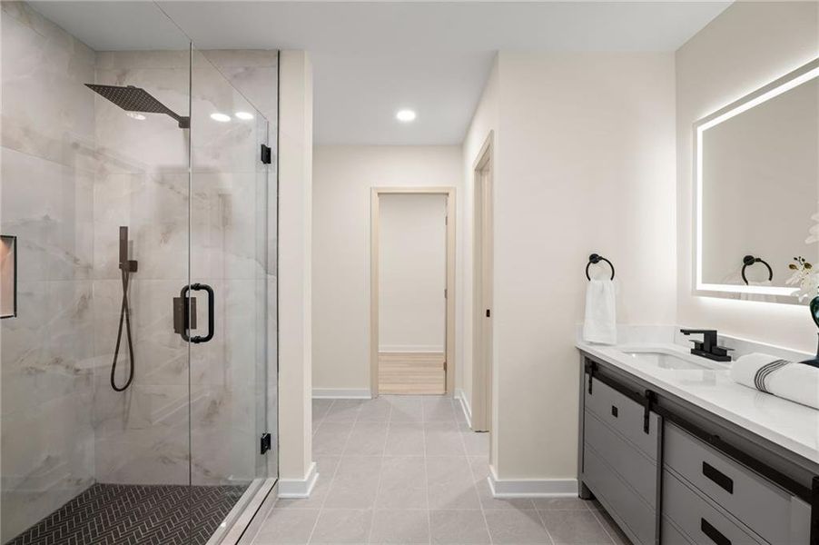 Furnished interior view inside a new home in , Loganville (Image 17). Furnished interior view inside a new home in , Loganville (Image 17).