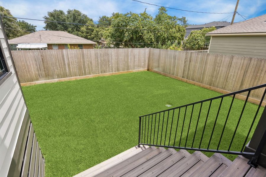 Exterior details and patio area of a home in , Houston (Image 25). Exterior details and patio area of a home in , Houston (Image 25).