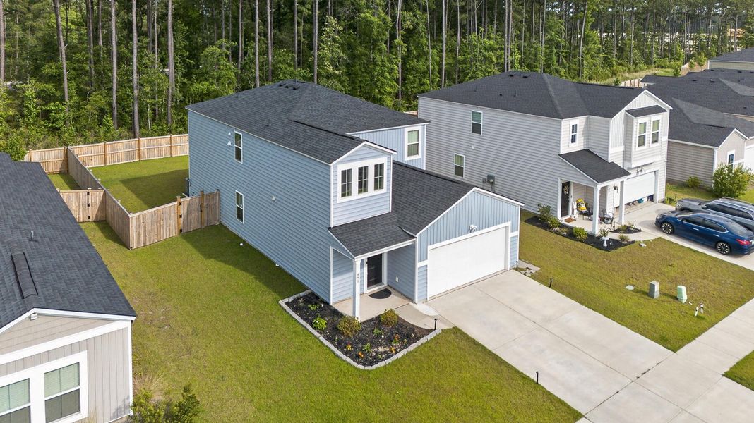 Front exterior of a new home in Cypress Preserve, Moncks Corner, SC, highlighting curb appeal (Image 29).