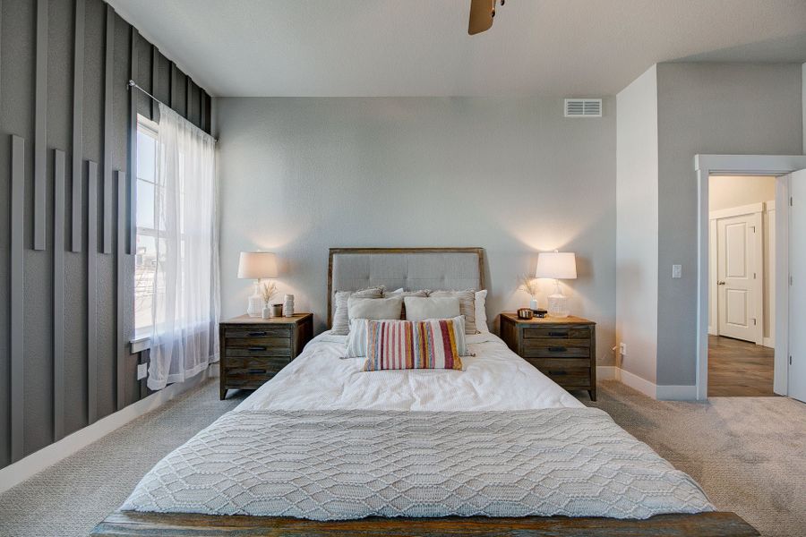 Representative furnished interior of a home built from the The Devon by Landmark Homes in The Lakes at Centerra, Loveland (Image 18). Representative furnished interior of a home built from the The Devon by Landmark Homes in The Lakes at Centerra, Loveland (Image 18).
