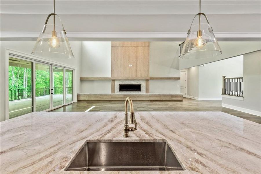 Furnished interior view inside a new home in , Newnan (Image 60).