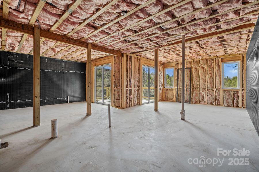 Massive Unfinished Basement w/Potential to finish