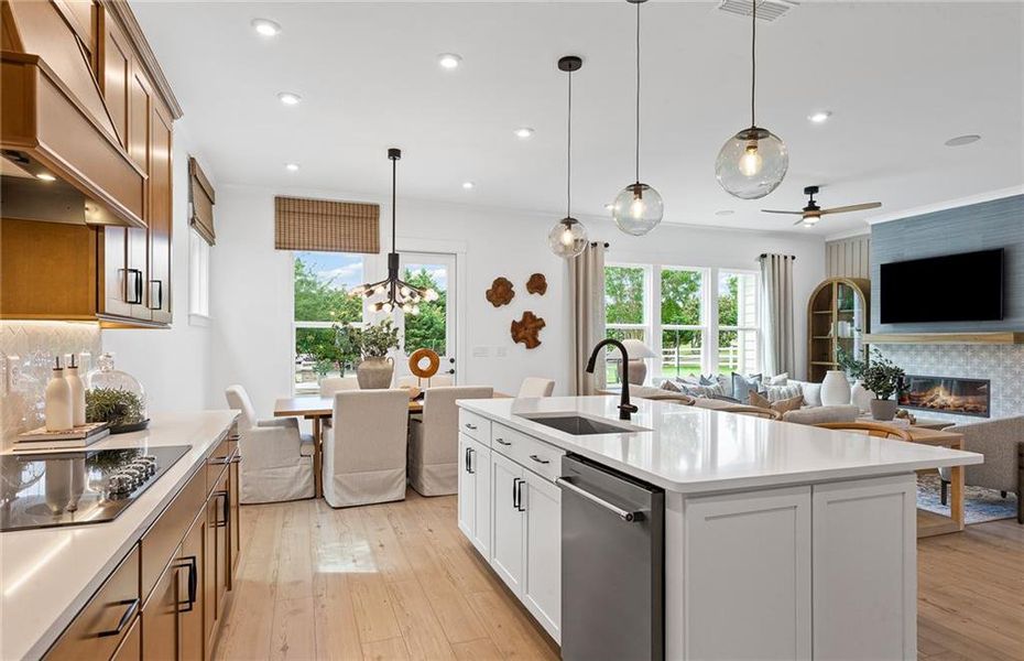 Furnished interior view inside a new home in Reunion, Flowery Branch (Image 10).