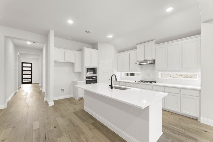 Furnished interior view inside a new home in Creekview Meadows, Pilot Point (Image 4).