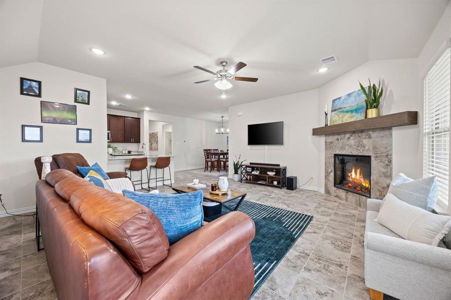 Furnished interior view inside a new home in Deberry Reserve, Royse City (Image 12). Furnished interior view inside a new home in Deberry Reserve, Royse City (Image 12).