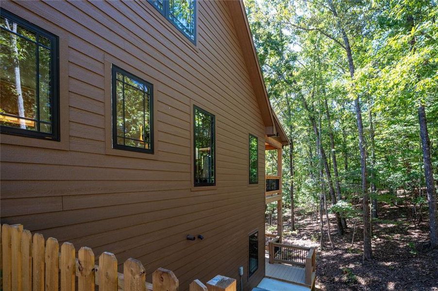 Exterior details and patio area of a home in , Talking Rock (Image 30).