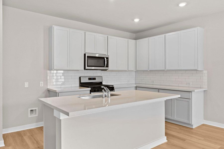 Center Island in Kitchen