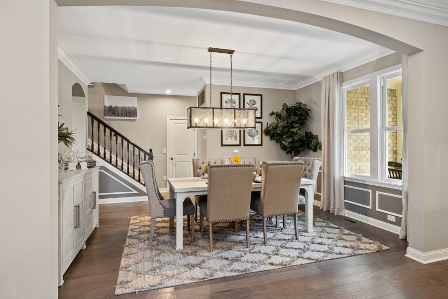 Representative furnished interior of a home built from the Everett by Fischer Homes in Woodberry, Canton (Image 8).