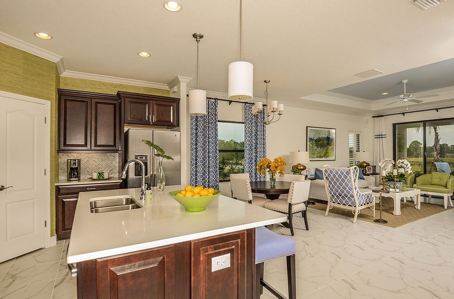 Representative furnished interior of a home built from the Fresh Spring by Neal Communities in Grand Park, Sarasota (Image 11).
