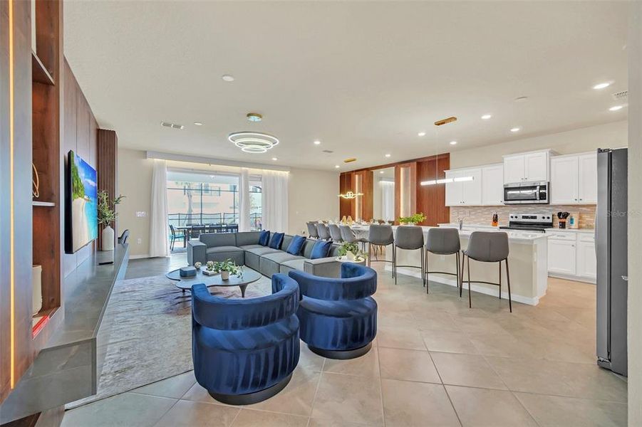 Furnished interior view inside a new home in , Clermont (Image 24).