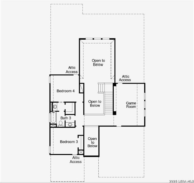 2D floor plan layout of this home in Nopal Valley, San Antonio, TX (Image 3). 2D floor plan layout of this home in Nopal Valley, San Antonio, TX (Image 3).