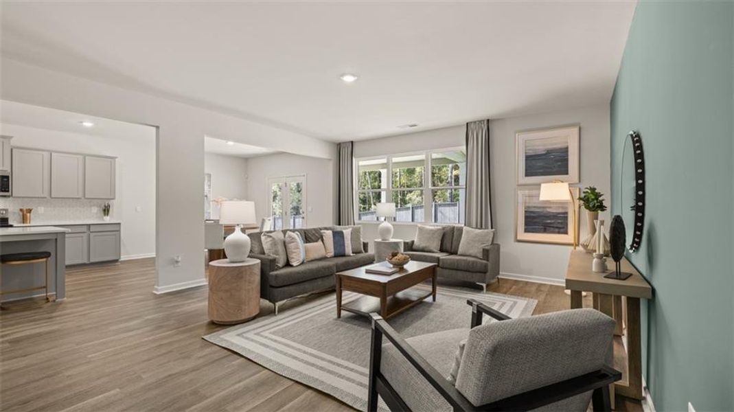 Furnished interior view inside a new home in Jackson Landing, Jefferson (Image 15). Furnished interior view inside a new home in Jackson Landing, Jefferson (Image 15).