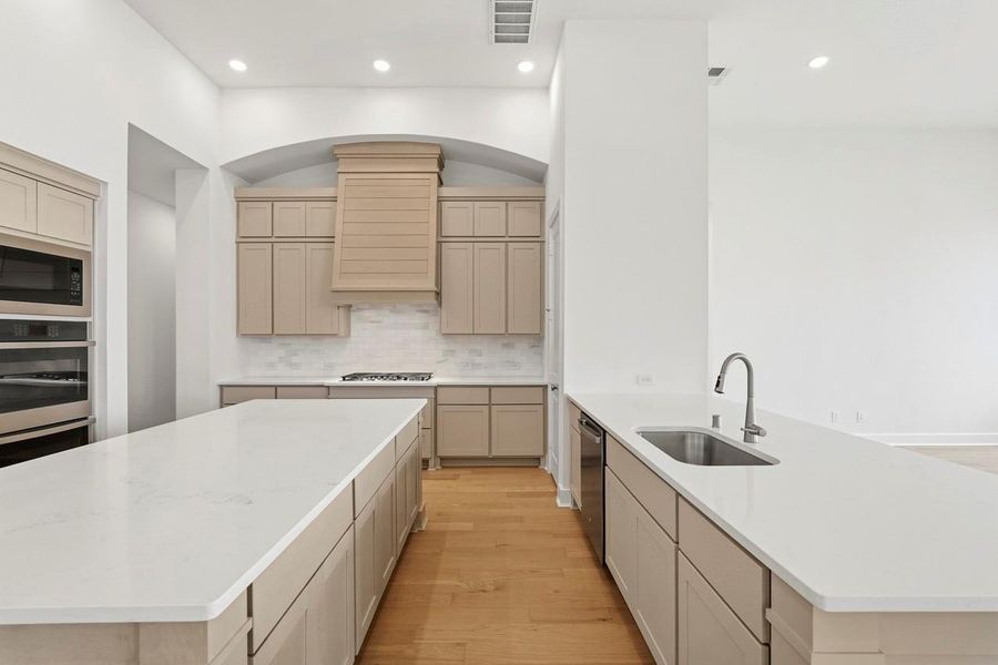 Plenty of countertop space for food prep.