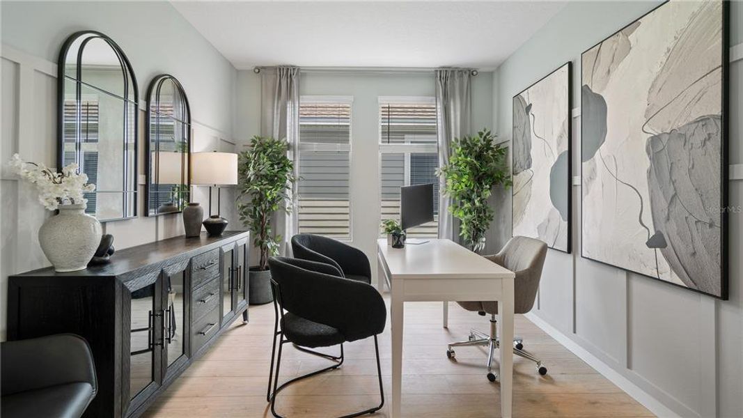 Furnished interior view inside a new home in Wellness Ridge, Clermont (Image 17).